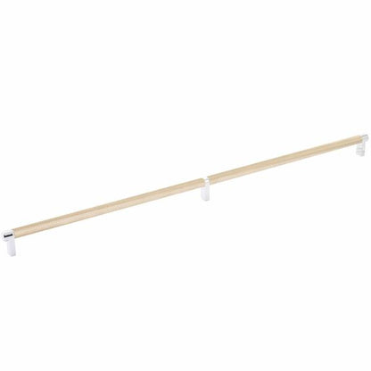 Emtek - Select Cabinet Pull 24 Inch C-C, Rectangular Stem, Knurled Bar