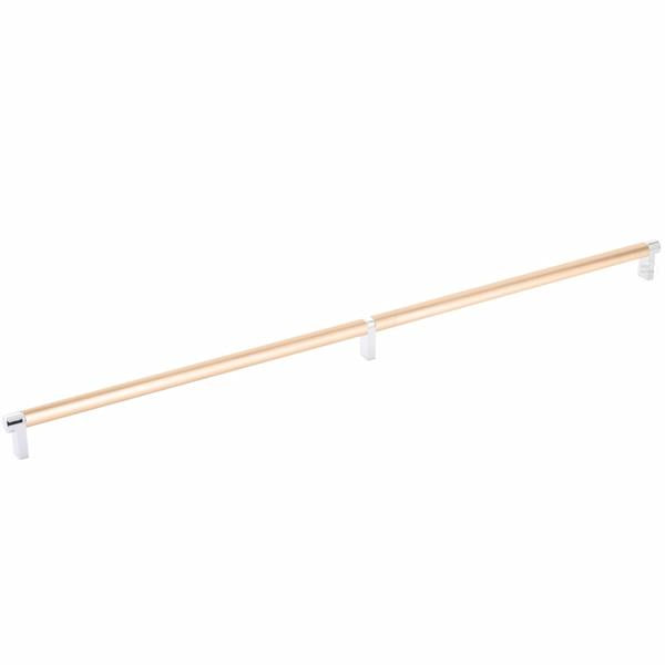 Emtek - Select Cabinet Pull 24 Inch C-C, Rectangular Stem, Smooth Bar
