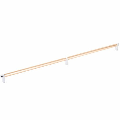 Emtek - Select Cabinet Pull 24 Inch C-C, Rectangular Stem, Smooth Bar