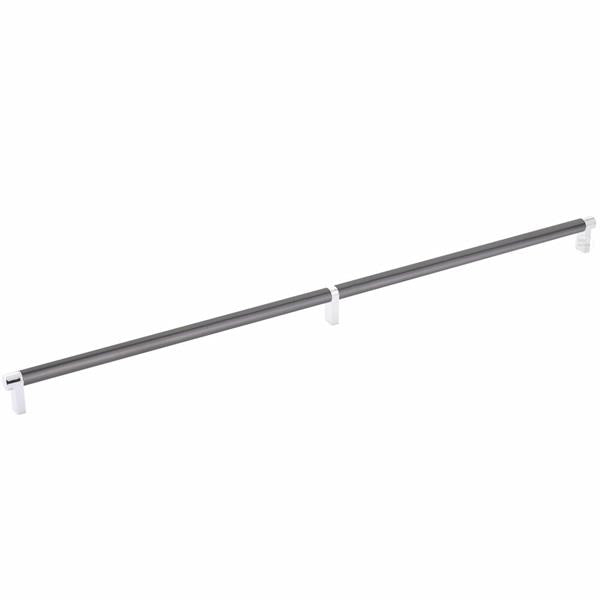 Emtek - Select Cabinet Pull 24 Inch C-C, Rectangular Stem, Smooth Bar