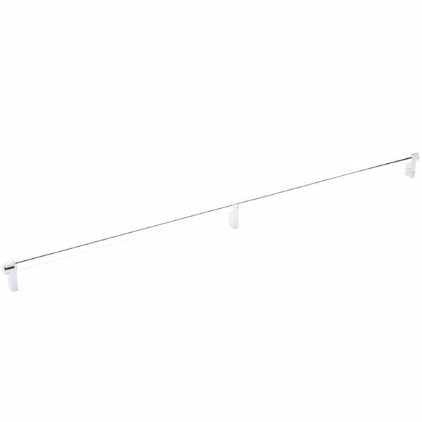 Emtek - Select Cabinet Pull 24 Inch C-C, Rectangular Stem, Smooth Bar