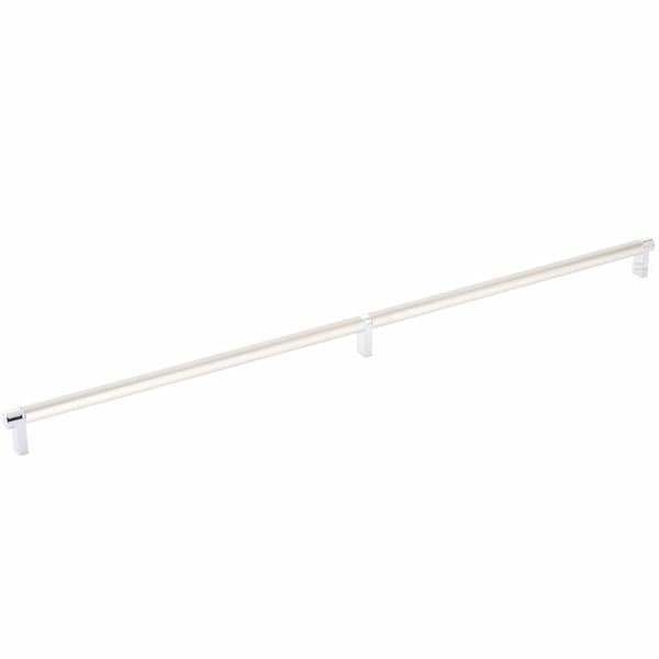 Emtek - Select Cabinet Pull 24 Inch C-C, Rectangular Stem, Smooth Bar