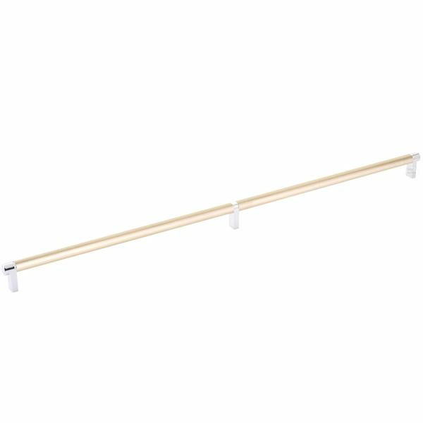 Emtek - Select Cabinet Pull 24 Inch C-C, Rectangular Stem, Smooth Bar