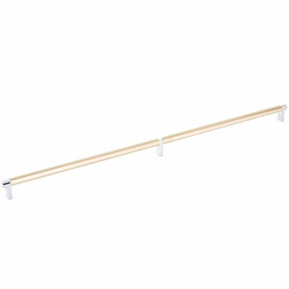 Emtek - Select Cabinet Pull 24 Inch C-C, Rectangular Stem, Smooth Bar