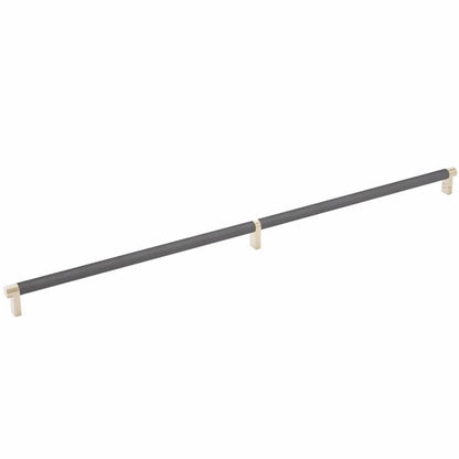 Emtek - Select Cabinet Pull 24 Inch C-C, Rectangular Stem, Knurled Bar
