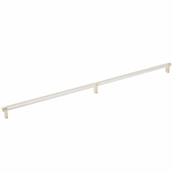 Emtek - Select Cabinet Pull 24 Inch C-C, Rectangular Stem, Knurled Bar