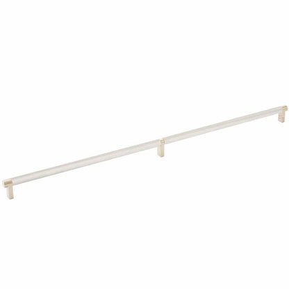 Emtek - Select Cabinet Pull 24 Inch C-C, Rectangular Stem, Knurled Bar