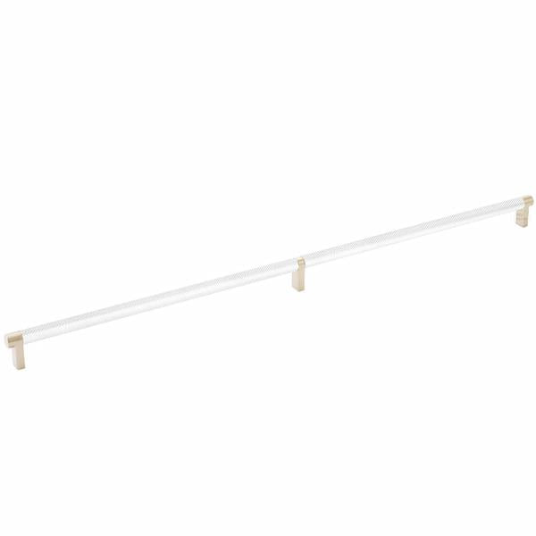 Emtek - Select Cabinet Pull 24 Inch C-C, Rectangular Stem, Knurled Bar