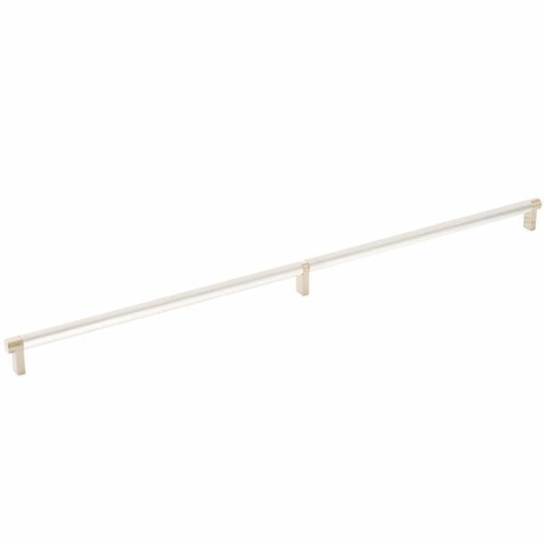 Emtek - Select Cabinet Pull 24 Inch C-C, Rectangular Stem, Smooth Bar