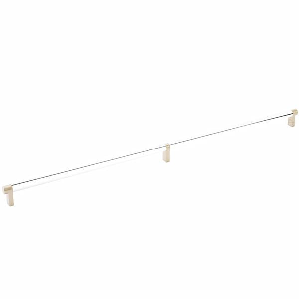 Emtek - Select Cabinet Pull 24 Inch C-C, Rectangular Stem, Smooth Bar