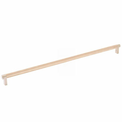 Emtek - Select Cabinet Pull 18 Inch C-C, Rectangular Stem, Knurled Bar