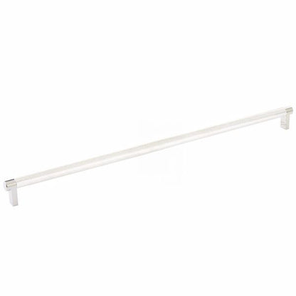 Emtek - Select Cabinet Pull 18 Inch C-C, Rectangular Stem, Knurled Bar