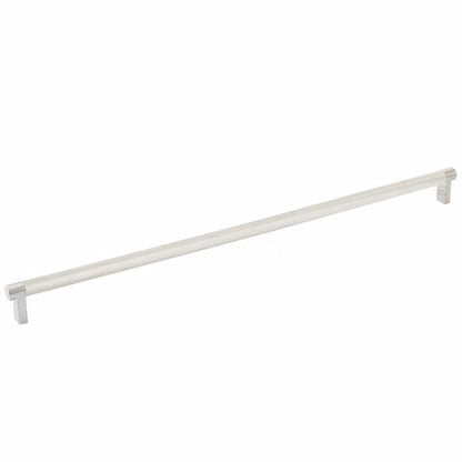Emtek - Select Cabinet Pull 18 Inch C-C, Rectangular Stem, Knurled Bar