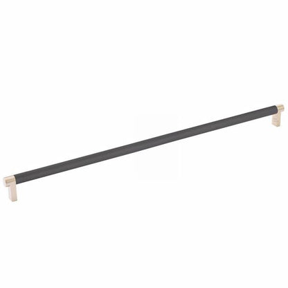 Emtek - Select Cabinet Pull 18 Inch C-C, Rectangular Stem, Knurled Bar