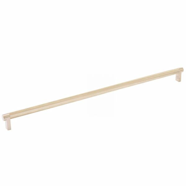 Emtek - Select Cabinet Pull 18 Inch C-C, Rectangular Stem, Knurled Bar