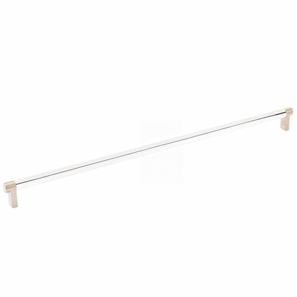Emtek - Select Cabinet Pull 18 Inch C-C, Rectangular Stem, Smooth Bar
