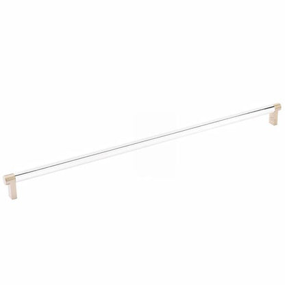 Emtek - Select Cabinet Pull 18 Inch C-C, Rectangular Stem, Smooth Bar