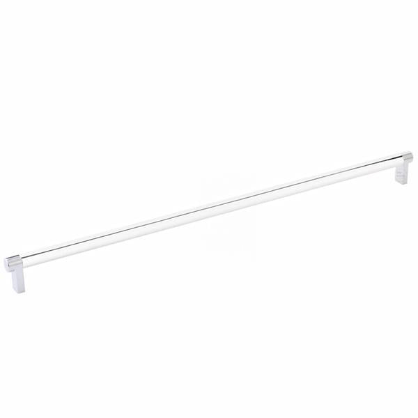 Emtek - Select Cabinet Pull 18 Inch C-C, Rectangular Stem, Smooth Bar
