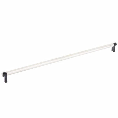 Emtek - Select Cabinet Pull 18 Inch C-C, Rectangular Stem, Knurled Bar