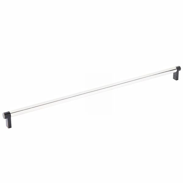 Emtek - Select Cabinet Pull 18 Inch C-C, Rectangular Stem, Smooth Bar