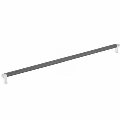 Emtek - Select Cabinet Pull 18 Inch C-C, Rectangular Stem, Knurled Bar