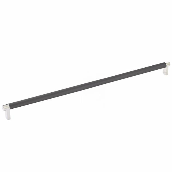 Emtek - Select Cabinet Pull 18 Inch C-C, Rectangular Stem, Knurled Bar