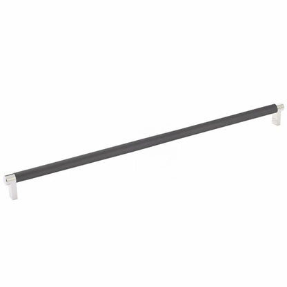 Emtek - Select Cabinet Pull 18 Inch C-C, Rectangular Stem, Knurled Bar