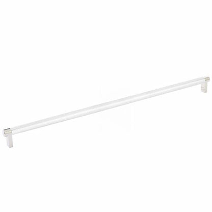 Emtek - Select Cabinet Pull 18 Inch C-C, Rectangular Stem, Knurled Bar