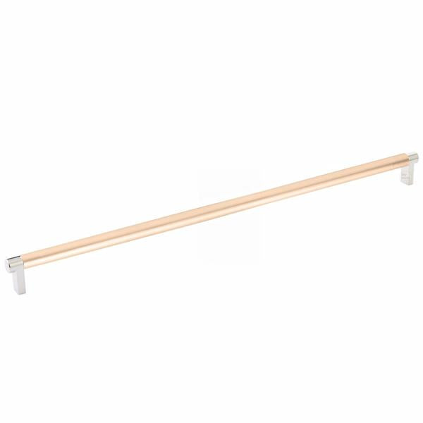 Emtek - Select Cabinet Pull 18 Inch C-C, Rectangular Stem, Smooth Bar