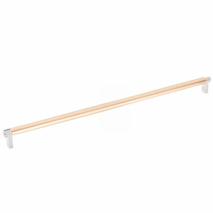 Emtek - Select Cabinet Pull 18 Inch C-C, Rectangular Stem, Smooth Bar