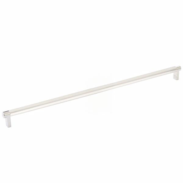 Emtek - Select Cabinet Pull 18 Inch C-C, Rectangular Stem, Smooth Bar
