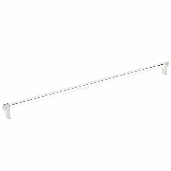 Emtek - Select Cabinet Pull 18 Inch C-C, Rectangular Stem, Smooth Bar