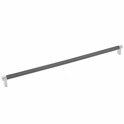 Emtek - Select Cabinet Pull 18 Inch C-C, Rectangular Stem, Knurled Bar