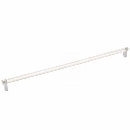 Emtek - Select Cabinet Pull 18 Inch C-C, Rectangular Stem, Knurled Bar