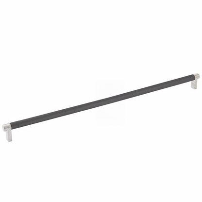 Emtek - Select Cabinet Pull 18 Inch C-C, Rectangular Stem, Knurled Bar