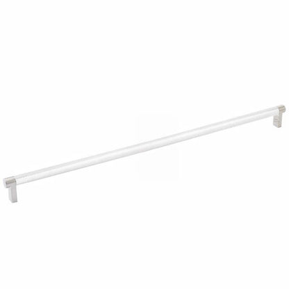Emtek - Select Cabinet Pull 18 Inch C-C, Rectangular Stem, Knurled Bar