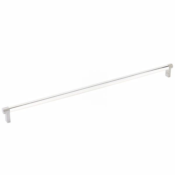 Emtek - Select Cabinet Pull 18 Inch C-C, Rectangular Stem, Smooth Bar