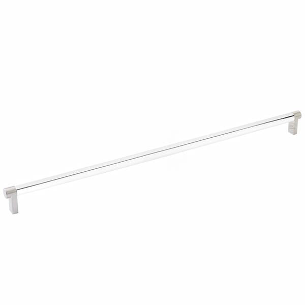 Emtek - Select Cabinet Pull 18 Inch C-C, Rectangular Stem, Smooth Bar