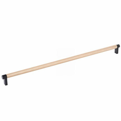 Emtek - Select Cabinet Pull 18 Inch C-C, Rectangular Stem, Knurled Bar