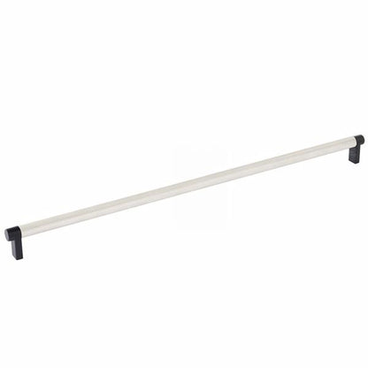 Emtek - Select Cabinet Pull 18 Inch C-C, Rectangular Stem, Knurled Bar