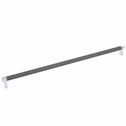 Emtek - Select Cabinet Pull 18 Inch C-C, Rectangular Stem, Knurled Bar