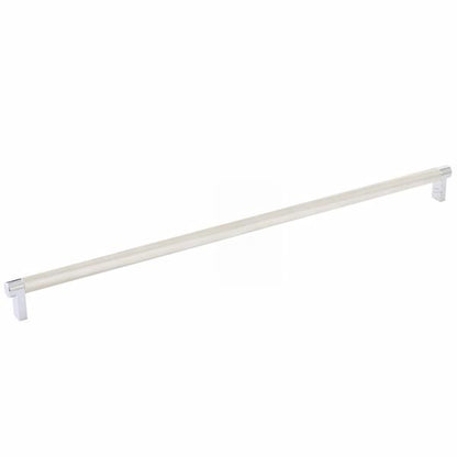 Emtek - Select Cabinet Pull 18 Inch C-C, Rectangular Stem, Knurled Bar