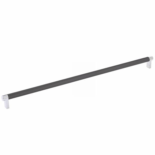 Emtek - Select Cabinet Pull 18 Inch C-C, Rectangular Stem, Knurled Bar