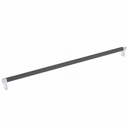 Emtek - Select Cabinet Pull 18 Inch C-C, Rectangular Stem, Knurled Bar
