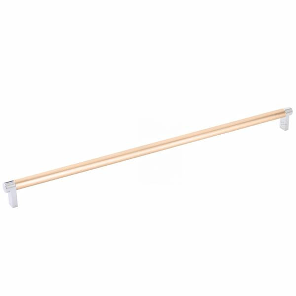 Emtek - Select Cabinet Pull 18 Inch C-C, Rectangular Stem, Smooth Bar
