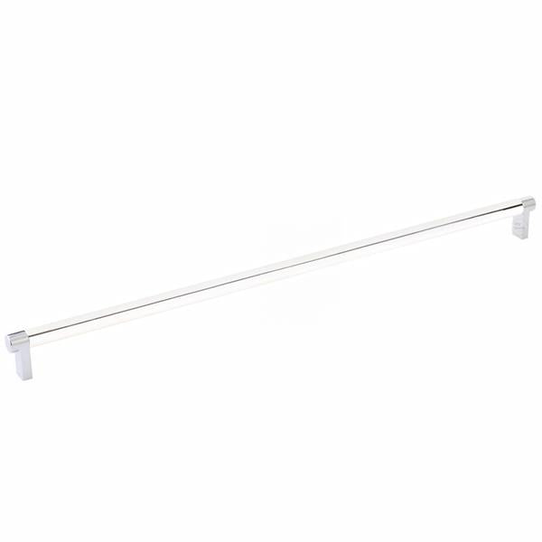 Emtek - Select Cabinet Pull 18 Inch C-C, Rectangular Stem, Smooth Bar