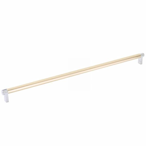 Emtek - Select Cabinet Pull 18 Inch C-C, Rectangular Stem, Smooth Bar