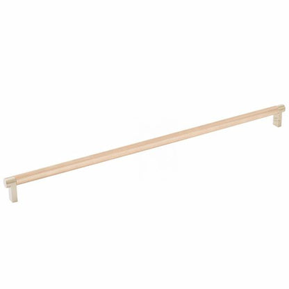 Emtek - Select Cabinet Pull 18 Inch C-C, Rectangular Stem, Knurled Bar
