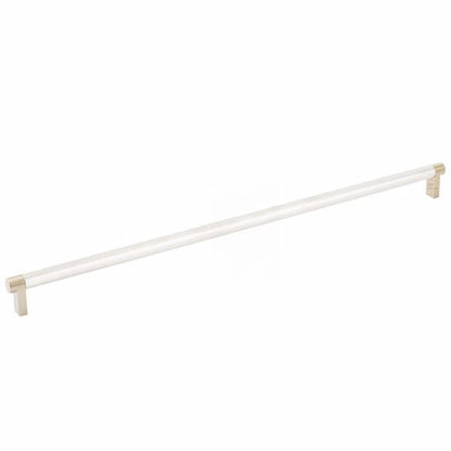 Emtek - Select Cabinet Pull 18 Inch C-C, Rectangular Stem, Knurled Bar