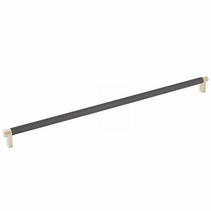 Emtek - Select Cabinet Pull 18 Inch C-C, Rectangular Stem, Knurled Bar
